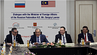 Meeting of the Russian Foreign Minister Sergey Lavrov with Malaysian businessmen.